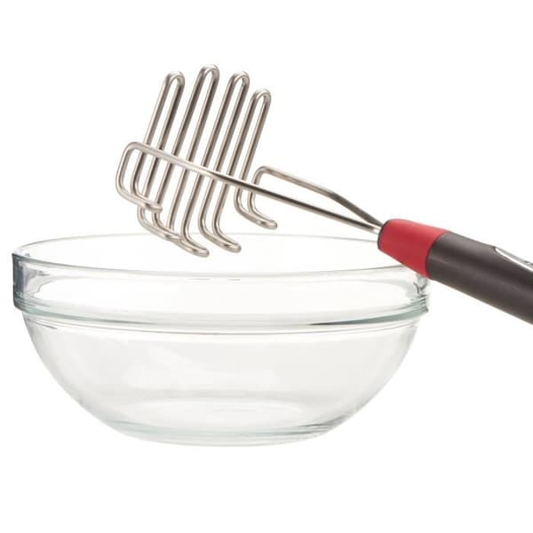 TEFAL Ingenio potatismos i rostfritt stål - Grå och svart