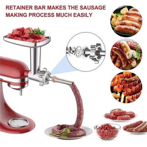 Köttkvarn - GENERIC - KitchenAid - Aluminium - 10 pund kapacitet - Multifunktionell