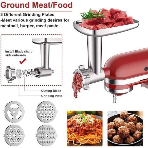 Köttkvarn - GENERIC - KitchenAid - Aluminium - 10 pund kapacitet - Multifunktionell