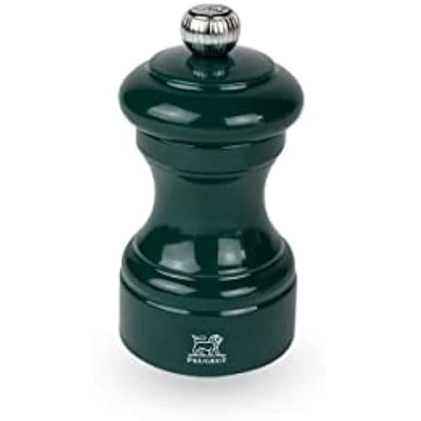 Pepparkvarn - PEUGEOT - Bistro 10 cm - PEFC Trä - Klassisk Justering - Lackerad Grön Färg