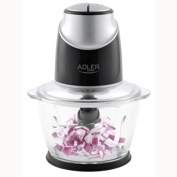 Mini elektrisk köttkvarn, 4 blad i rostfritt stål, 2 hastigheter Adler AD4082 550W Vit/Svart 03274