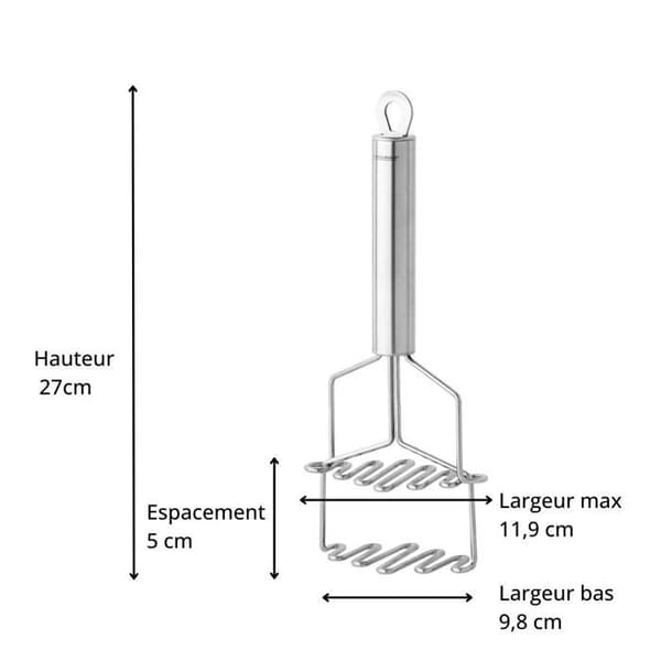 Fackelmann nirosta press oval-inox - 27 cm - 40559