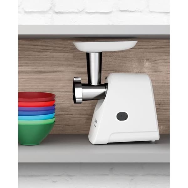 Kødhakker - BOSCH - MFW2514W SmartPower - Hvid - 1500 W blokeret motor - 1,7 kg/min - 2 kødhakkeri - rivejern/skærer