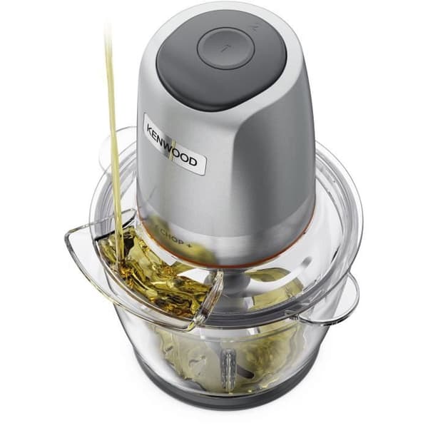 KENWOOD CHP62.400S Easy Chop+ Minileikkuri - 4 ruostumattomasta teräksestä valmistettua terää - 600 ml - 2 nopeutta