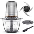 Pikkukuva 1 / 6: KENWOOD CHP62.400S Easy Chop+ Minileikkuri - 4 ruostumattomasta teräksestä valmistettua terää - 600 ml - 2 nopeutta