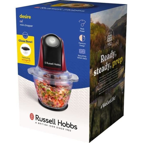 Hackare - RUSSEL HOBBS - Desire Red - 200 W - 1 L - Röd