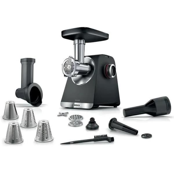 BOSCH Serie 6 MFWS640B Kødhakker - 500 W - 3,5 kg/min - 3 Hakkeskiver - Sort