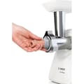 Pikkukuva 6 / 6: SmartPower-lihamylly - BOSCH - MFW2520W - 2 jauhatusritilää - Makkaran täyttölaite - Valkoinen