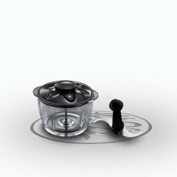 Minihackare - RUSSELL HOBBS - Desire 24662-56 - 200 W - 1 liters glasskål - Rostfria knivar - Mattsvart