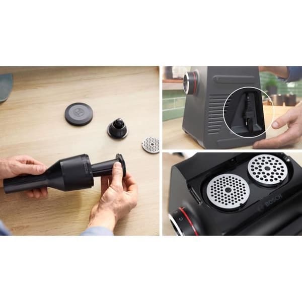 BOSCH Serie 6 MFWS650B Kødhakker - 500 W - 3,5 kg/min - 3 Hakkerit - Sort