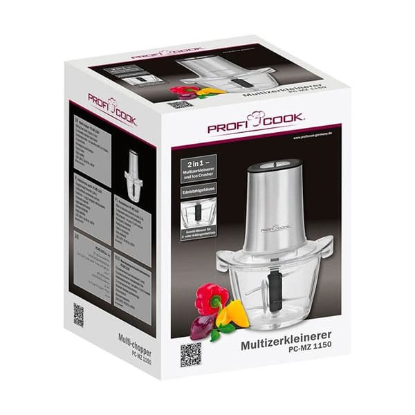 Hackare - PROFICOOK - PC-MZ 1150 - 400 Watt - Rostfritt stål