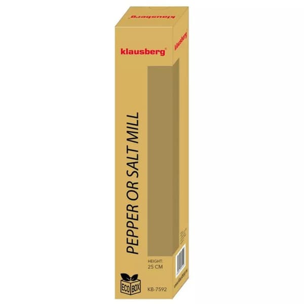 Salt- och pepparkvarn - KLAUSBERG - KB-7592 - Akacia - 25 cm - Keramisk mekanism