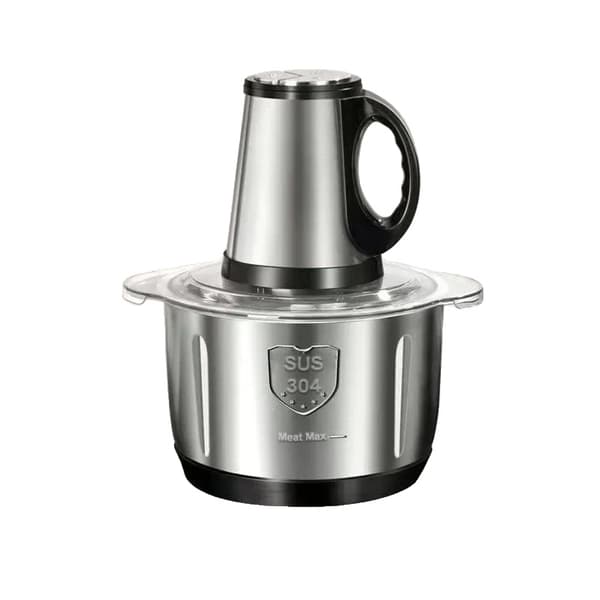 Elektrisk Köttkvarn, 500W Effekt, 5L Kapacitet,EU, Silver