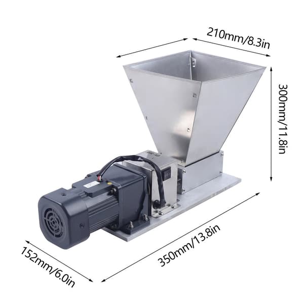 Elektrisk Kvarn, 60W Motor, Hög Malningshastighet,Silver