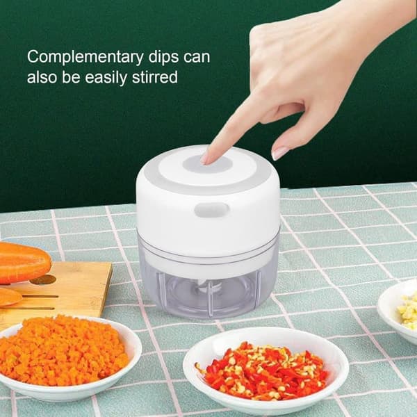 Bomclap USB ladattava sähköinen valkosipuli murskas - ruostumattomasta teräksestä Mini Food Chopper valkosipulia, sipulia, vihanneksia, ympäristöystäv