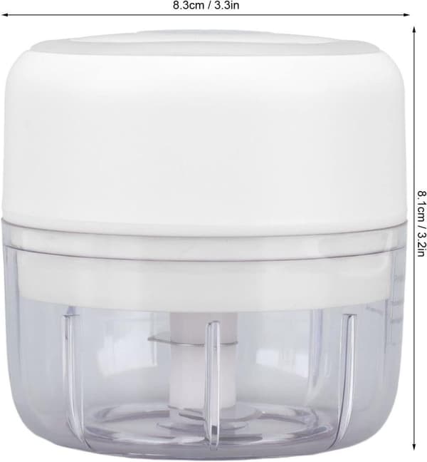 Bomclap USB ladattava sähköinen valkosipuli murskas - ruostumattomasta teräksestä Mini Food Chopper valkosipulia, sipulia, vihanneksia, ympäristöystäv