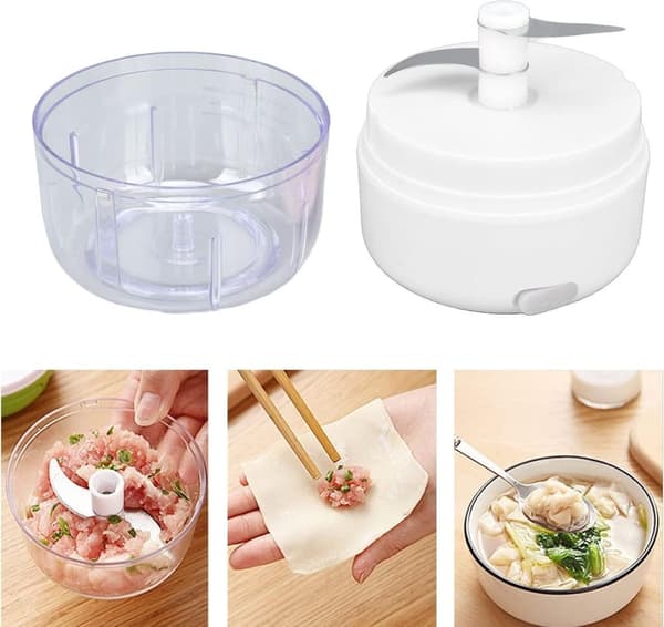 Bomclap USB ladattava sähköinen valkosipuli murskas - ruostumattomasta teräksestä Mini Food Chopper valkosipulia, sipulia, vihanneksia, ympäristöystäv