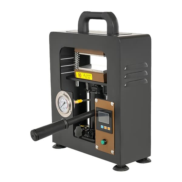 Manuell hydraulisk värmepressmaskin, 300W effekt, 5 ton tryck, dubbla värmeplattor