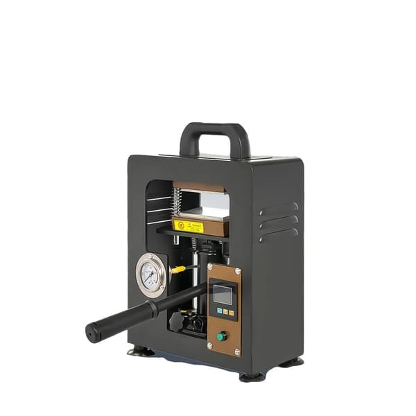 Manuell hydraulisk värmepressmaskin, 300W effekt, 5 ton tryck, dubbla värmeplattor