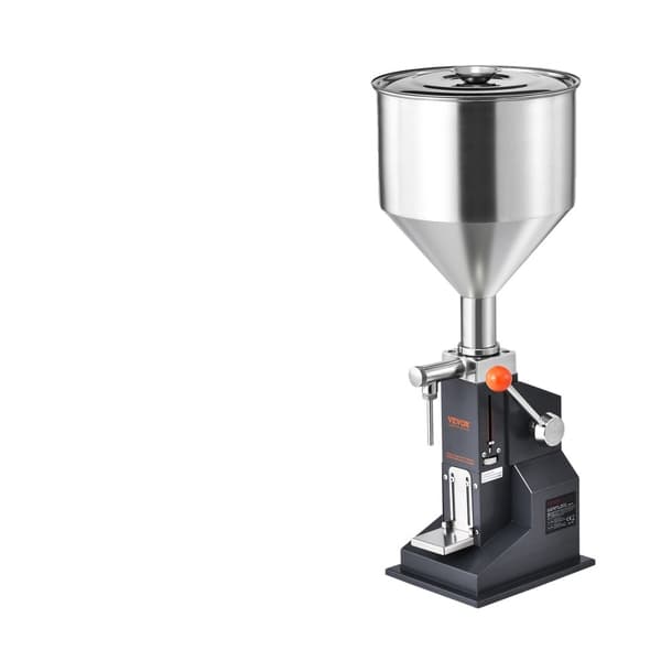 Vevor Manuel Flydende Fyldemaskine, Justerbar Hylde, 304 Rustfrit Stål Dyse,5-100 ml