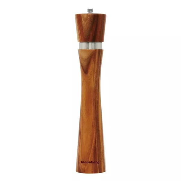 Peppar- och saltkvarn - KLAUSBERG - KB-7593 - Akacia - 31,5 cm - Keramisk mekanism