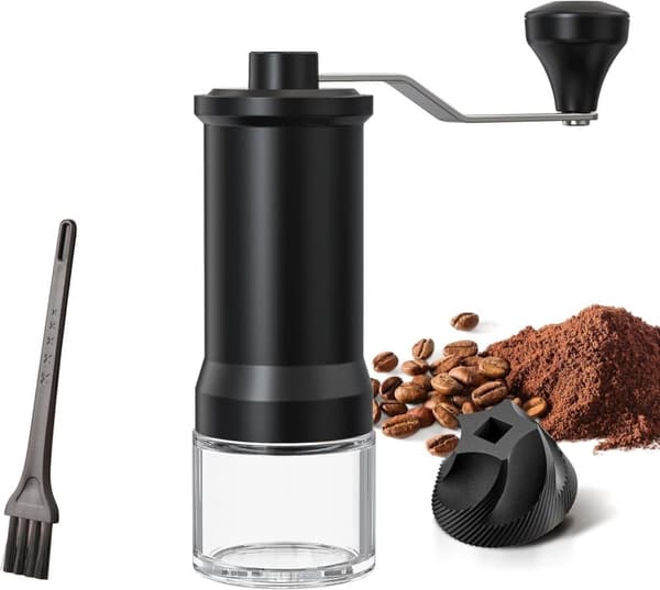 Lollanda Handkaffekvarn, manuell kaffekvarn med keramisk konkvarn med hög precision