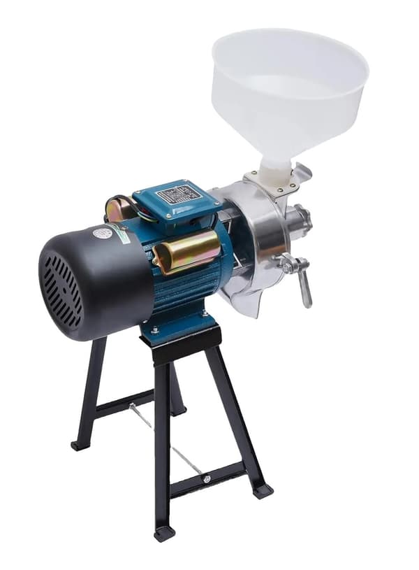 Elektrisk Kornsliber, 2200 W, 40 kg/t Malemængde, Justerbar Tykkelse,Blå