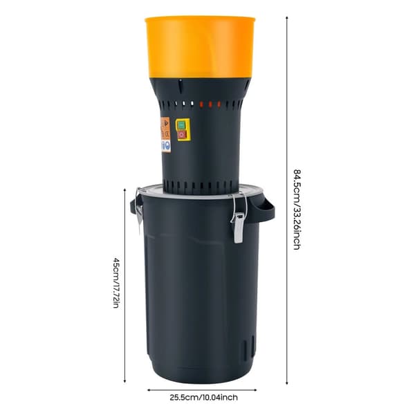 Elektrisk Kvarn, 1000W Effekt, 25L Kapacitet, 5 Siktstorlekar,EU, Som visat