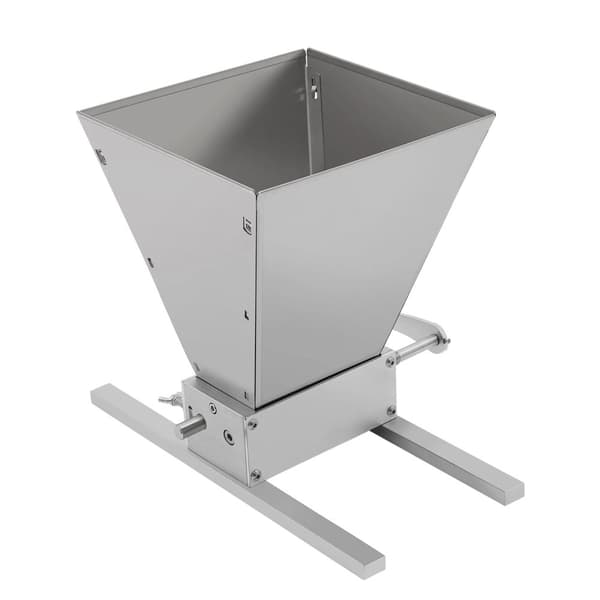 Kornmølle, Manuel Betjening, 1,06 Gallon Kapacitet, Justerbar Rulleafstand,sølv