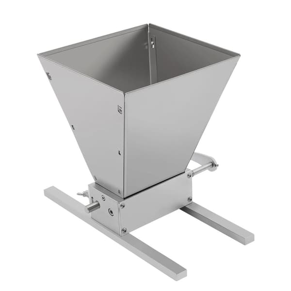Kornmølle, Manuel Betjening, 1,06 Gallon Kapacitet, Justerbar Rulleafstand,sølv