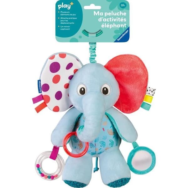 Ravensburger play+, Min aktivitetsplysch - Elefant, 0-12 månader, Tidiga år, baby