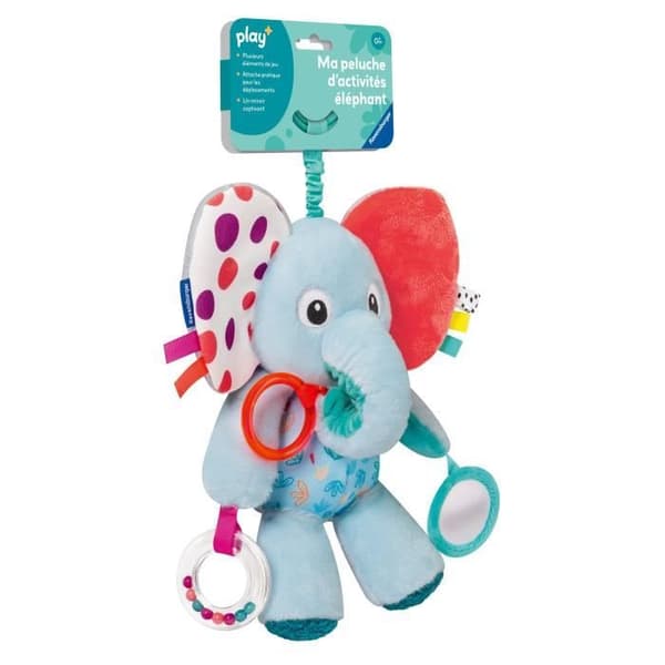 Ravensburger play+, Min aktivitetsplysch - Elefant, 0-12 månader, Tidiga år, baby
