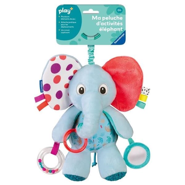 Ravensburger play+, Min aktivitetsplysch - Elefant, 0-12 månader, Tidiga år, baby