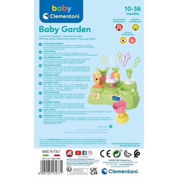 Babyaktivitetshave - Clementoni - Min første have - Opdag former og farver