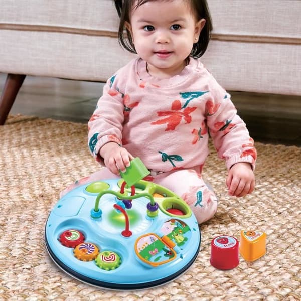 VTECH BABY Evolutionært Aktivitetsbord - Natur - FSC-certificeret trælegetøj - 9 måneder til 4 år