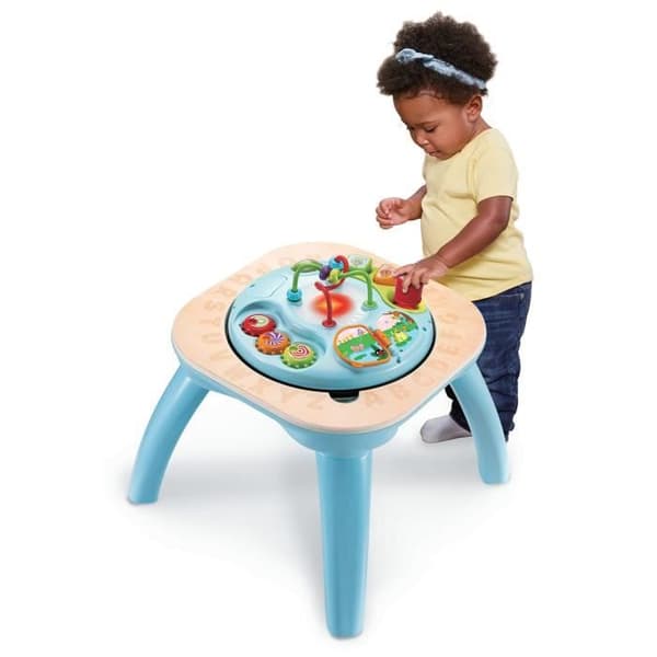 VTECH BABY Evolutionært Aktivitetsbord - Natur - FSC-certificeret trælegetøj - 9 måneder til 4 år