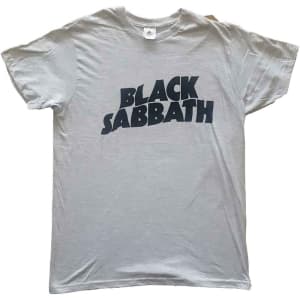 Black Sabbath - Black Wavy Logo Uni Grey L