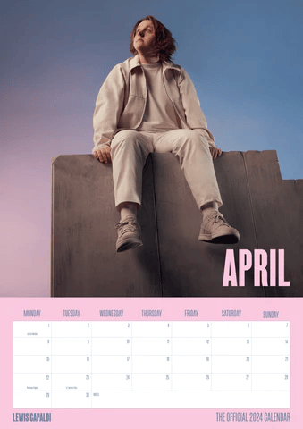 Lewis Capaldi - Lewis Capaldi 2024 A3 Calendar