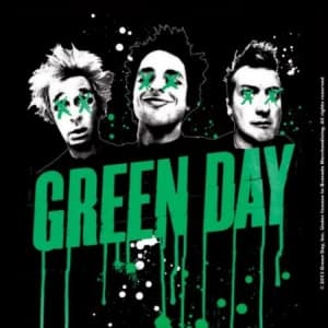 Green Day - Drips Individual Cork Coaster