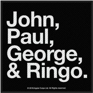 The Beatles - John Paul George & Ringo Standard Patch