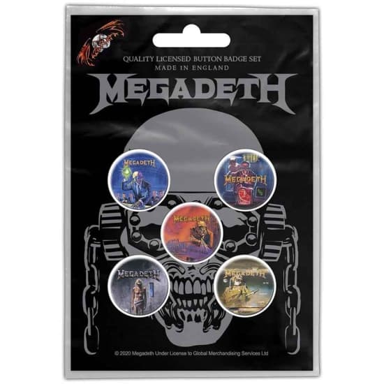 Megadeth - Vic Rattlehead Button Badge Pack