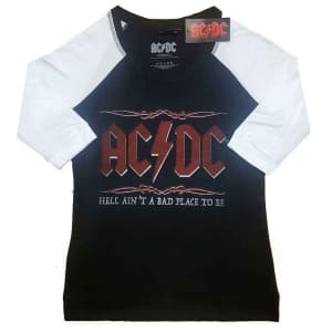 Ac/Dc - Hell Ain't A Bad Place Lady Bl/Wht Ragla Xs