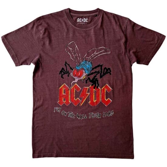 Ac/Dc - Fly On The Wall Tour Uni Maroon