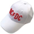 Miniatyrbild 1 av 2: Ac/Dc - Red Logo Wht Baseball C