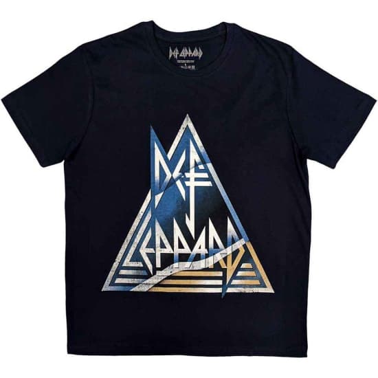 Def Leppard - Triangle Logo Uni Navy