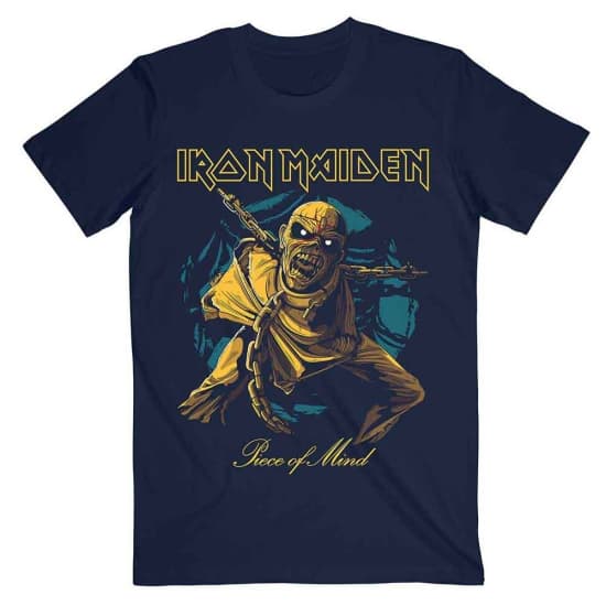Iron Maiden - Pom Gold Eddie Uni Navy