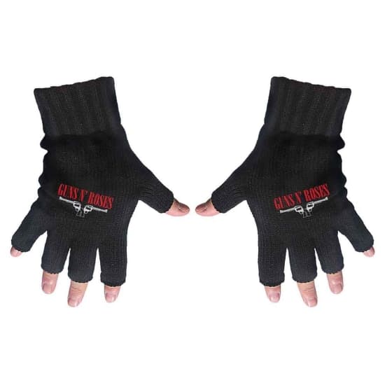 Guns N Roses - Logo & Pistols Fingerless Gloves