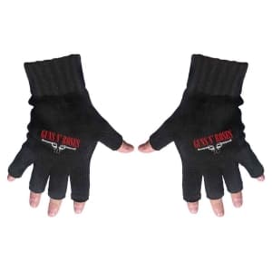 Guns N Roses - Logo & Pistols Fingerless Gloves