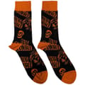 Miniatyrbilde 1 av 2: Rob Zombie - Skull Face Orange Uni Bl Socks (Eu 40-45