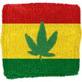 Miniatyrbild 2 av 2: Generic - Rasta Leaf Wristband Sweat